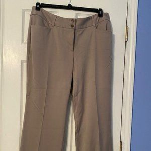 Alfani Taupe Slacks with Wide Legs